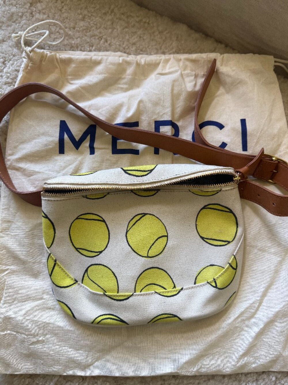 Clare V. Tennis Ball Fanny Pack